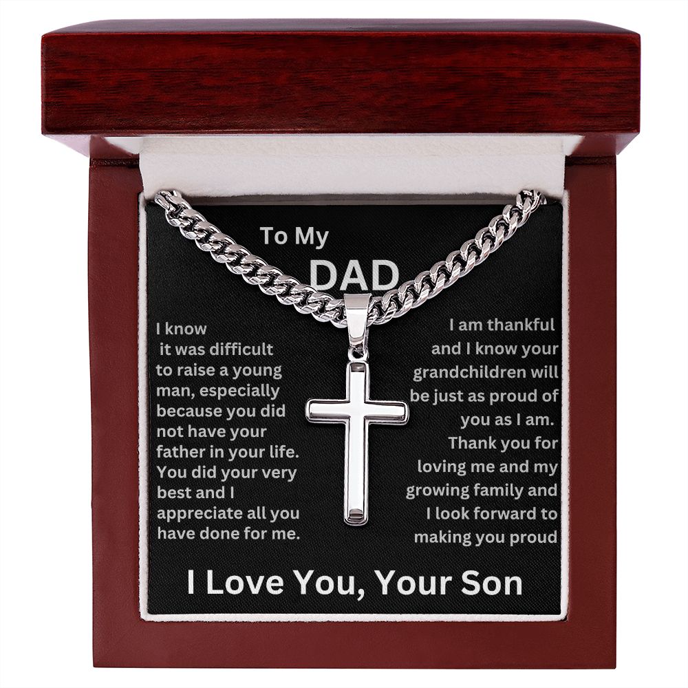 To My Dad | Thank You For Loving Me Cross