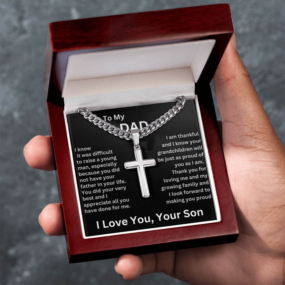 To My Dad | Thank You For Loving Me Cross
