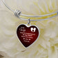 To My Wife Love Forever - Heart Keychain