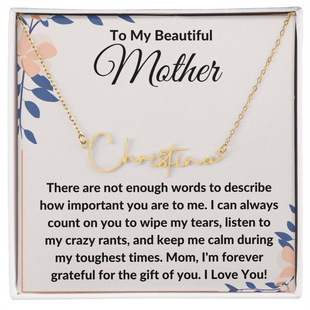 To My Beautiful Mother