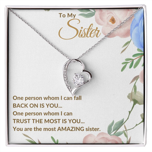 To My Sister - Forever Love Necklace